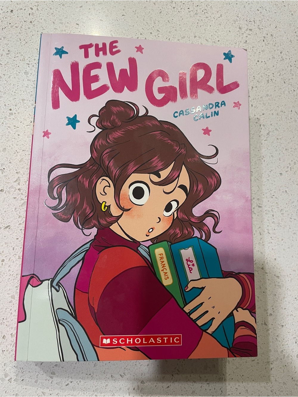 Scholastic Graphic Novel — Pink Illustrated Back Cover